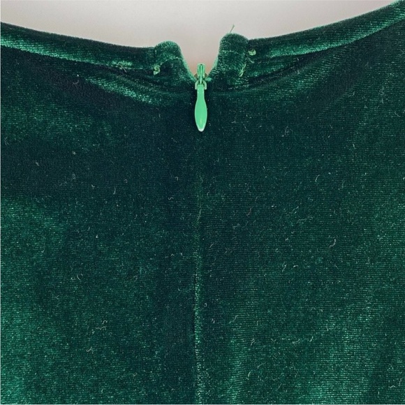 Forrest Green Velvet Wrap
Asymmetrical Dress - Picture 7 of 15